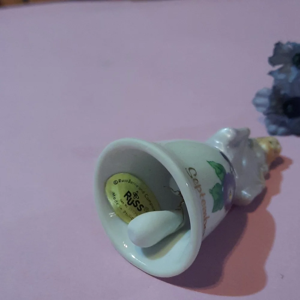 Vintage collectible birthday girl miniature Bell